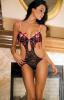 René Rofé Lingerie černo-růžové body S/M René Rofé Lingerie černo-růžové body S/M