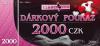 Dárkový poukaz v hodnotě 2000kč Dárkový poukaz v hodnotě 2000kč